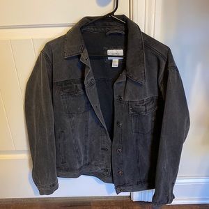 Dark wash denim jean jacket! Full length of torso!
